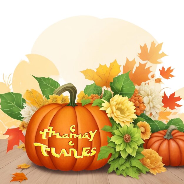 Thanksgiving pumpkin background images collections cute wallpapers ai generated