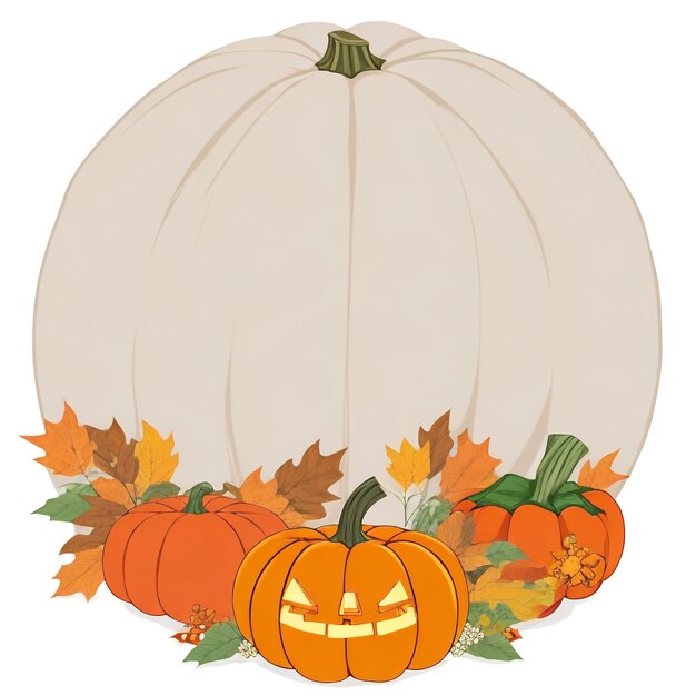 Photo thanksgiving pumpkin background images collections cute wallpapers ai generated