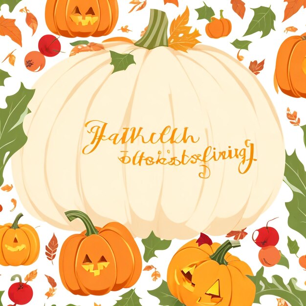 Thanksgiving pumpkin background images collections cute wallpapers ai generated