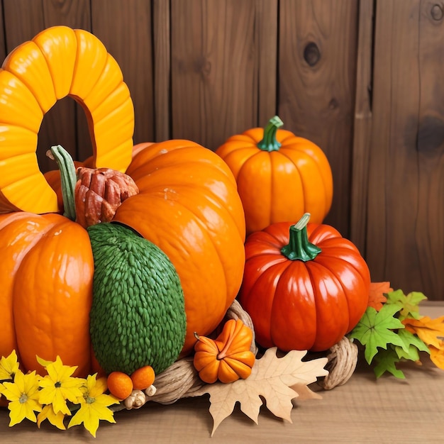 Thanksgiving pumpkin background images collections cute wallpapers ai generated