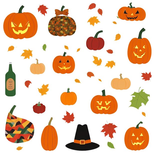 Photo thanksgiving pumpkin background images collections cute wallpapers ai generated