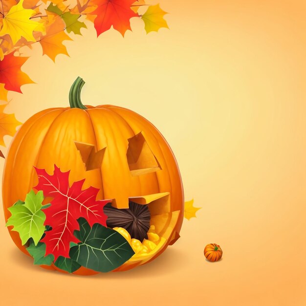 Thanksgiving pumpkin background images collections cute wallpapers ai generated