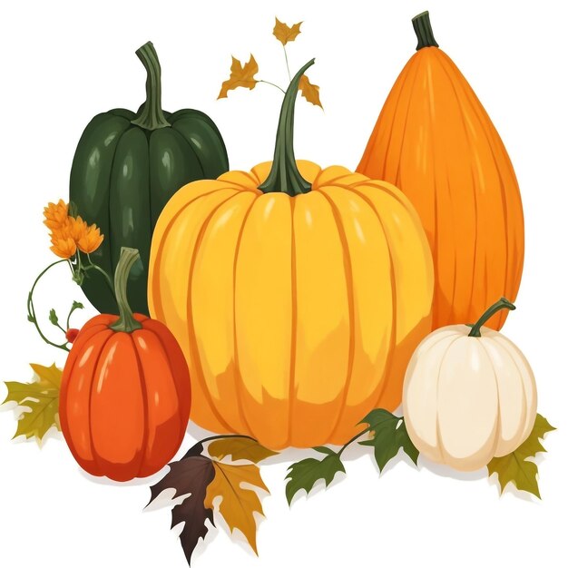 Photo thanksgiving pumpkin background images collections cute wallpapers ai generated