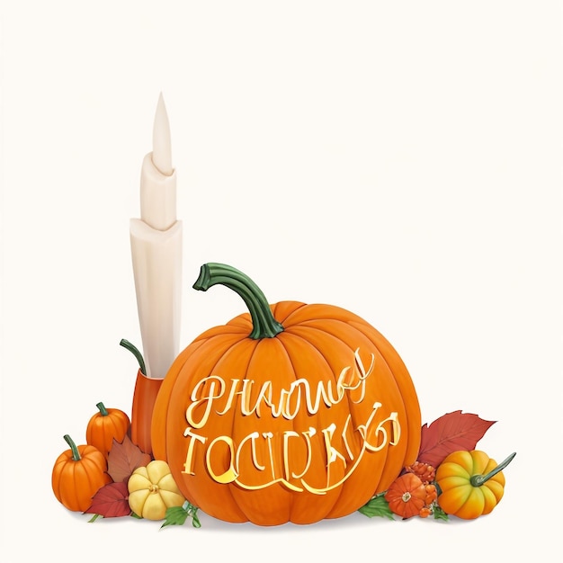 Photo thanksgiving pumpkin background images collections cute wallpapers ai generated