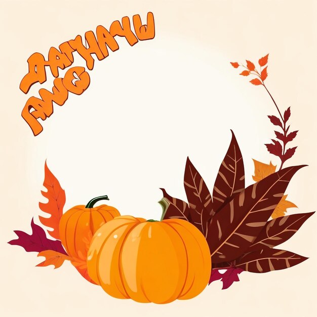 Thanksgiving pumpkin background images collections cute wallpapers ai generated