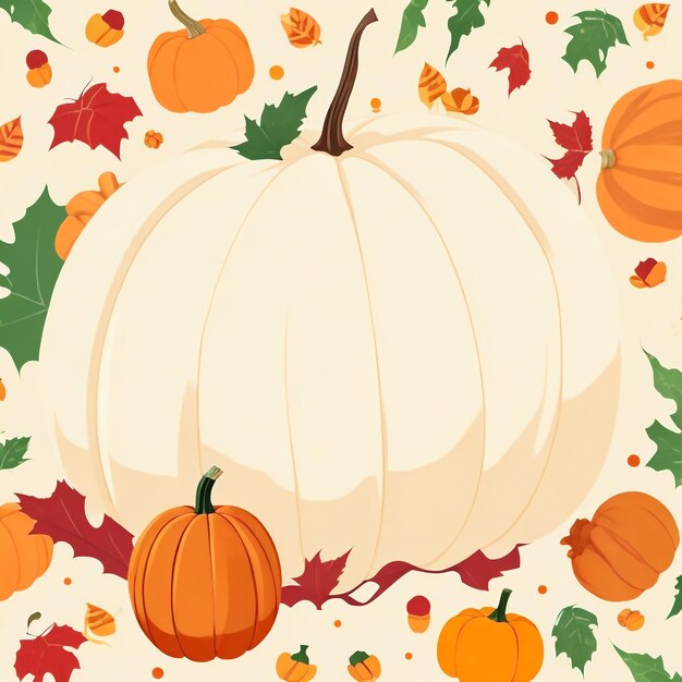 Photo thanksgiving pumpkin background images collections cute wallpapers ai generated