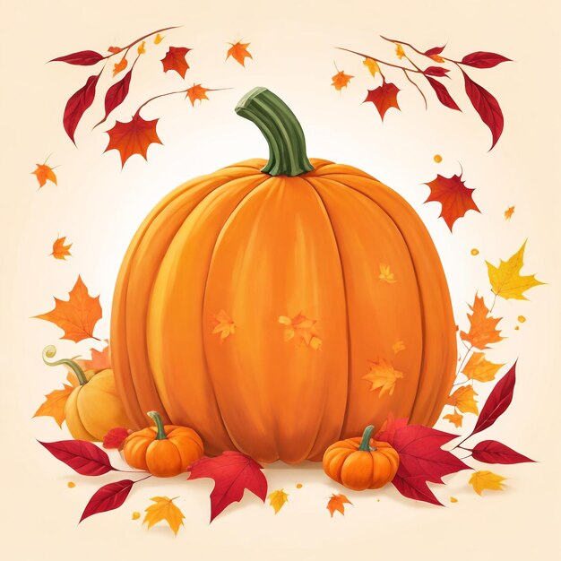 Thanksgiving pumpkin background images collections cute wallpapers ai generated