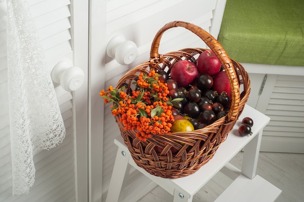 Thanksgiving set of fruits and vegetables