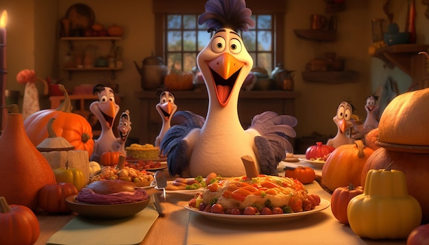 thanksgiving style of pixar