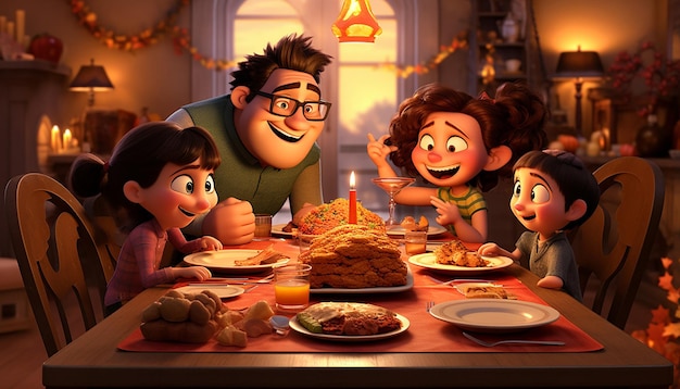 thanksgiving style of pixar