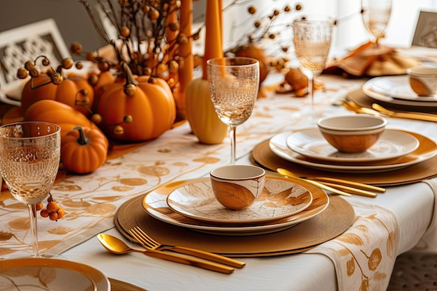 Thanksgiving table decor