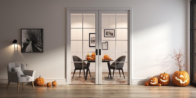 a thanksgiving table with pumpkins and pumpkins on the table