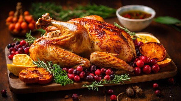 Thanksgiving Thanksgiving-landdiner Thanksgiving Turkije Generatieve AI