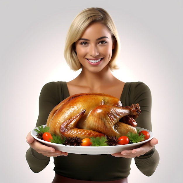 День Благодарения в ТурцииТрадиционные иконы на День благодарения с жареным сладким картофелем ветчины из индейки