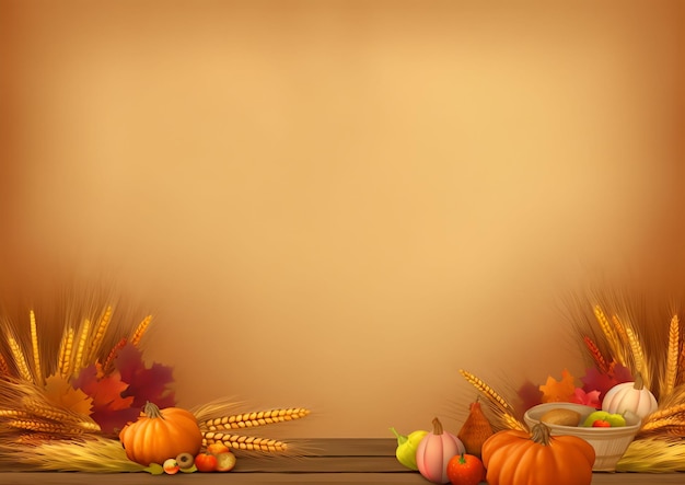 Thanksgiving viering achtergrond met lege ruimte