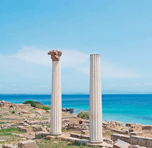 Tharros ruins on a clear day