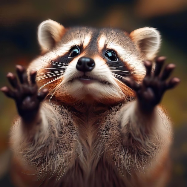 That funny portrait of a racoon Generative AI