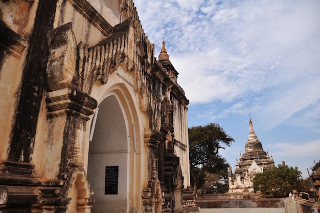 Thatbyinnyu Phaya Pagoda paya temple chedi for burmese people and foreign travelers travel visit respect praying buddha god in Bagan or Pagan Heritage ancient city in Mandalay region Myanmar or Burma