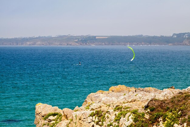 사진 anse des blancs sablons in finistere (피니스테레의 백색 산)