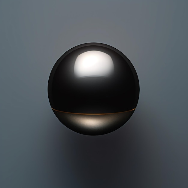 Фото Красота и симметрия сферического шара, где геометрия встречается с эстетической гармонией