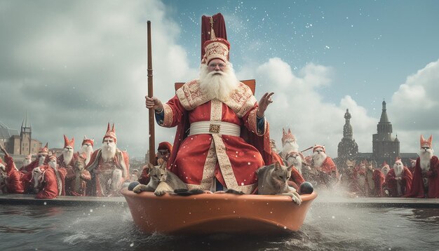 写真 オランダのシンタークラス (sinterklaas)