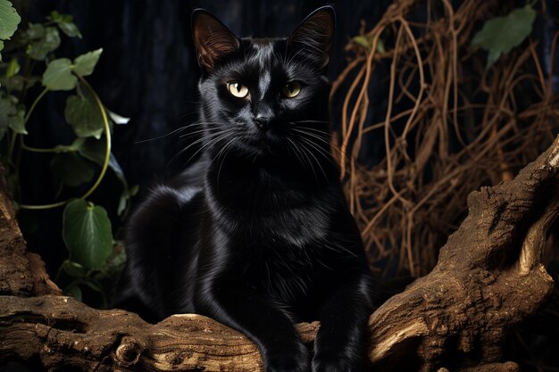写真 生成 ai で作成された謎の黒猫