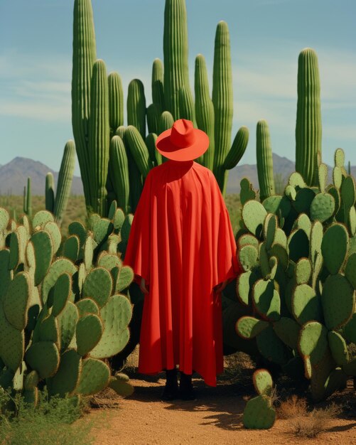 사진 엘사 블레다 (elsa bleda) 의 '텔루릭 투스 (telluric cactus)'(tucson desert life, 1987년) 에서의 수수께끼 같은 공존.