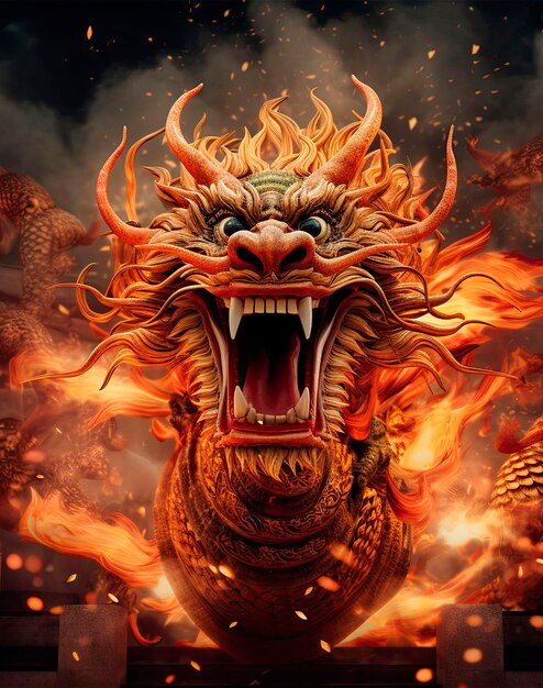 Фото Улыбка злого огненного дракона