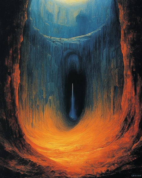 the_infernal_grotto_drawing_inspire_from_stephen