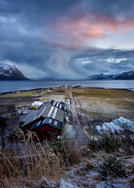 Фото Остров годи зимой суннмре мре ог ромсдал норвегия