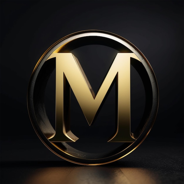 写真 文字mのロゴデザイン