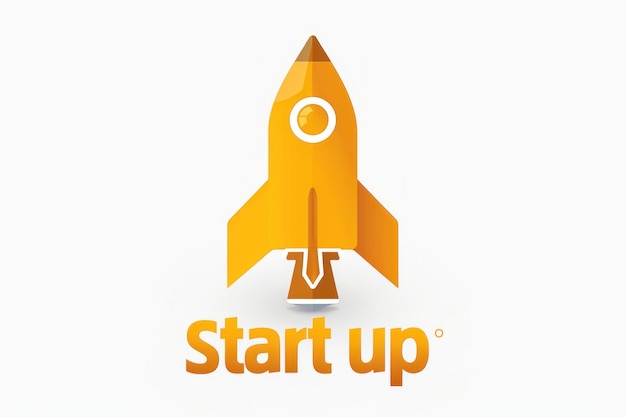 Фото На логотипе изображен символ ракеты, представляющий инновации и прогресс, в сочетании с изящной профессией.