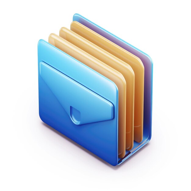Фото Логотип папки файлов хранение данных ии генератив