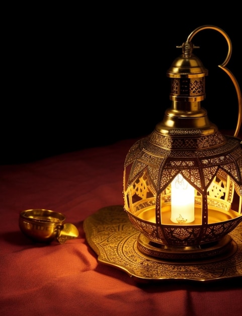 Фото Символ масляной лампы божественного света eidaladha