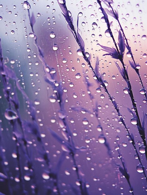 Фото Капли дождя на окне сверкают по утрам.