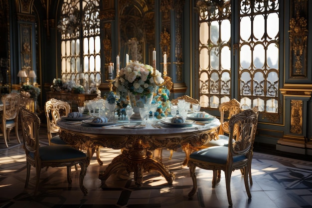 Фото Вестибюль королевского стола версальского дворца