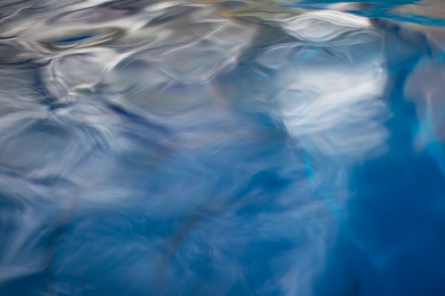 Фото Гладкий естественный синий фон воды