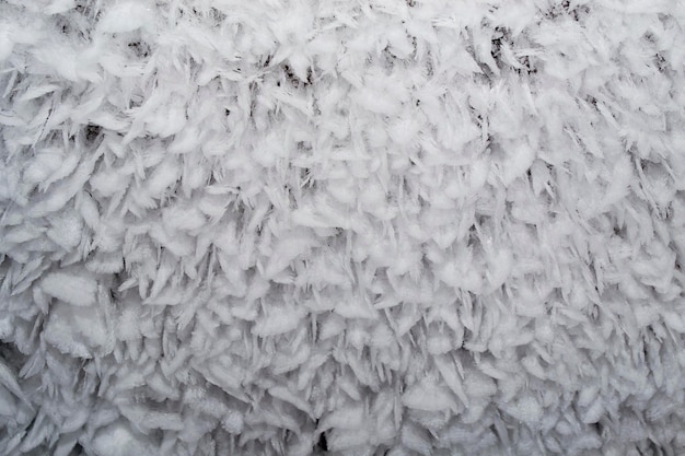 Фото Текстура замороженных снежинок на потолке пещеры