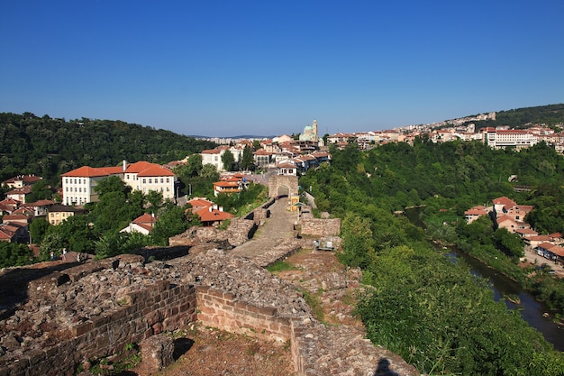 ブルガリアのヴェリコ・タルノヴォの眺め