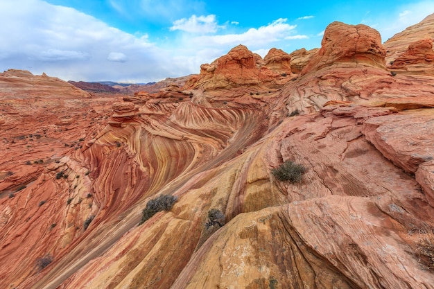 The Wave, Coyote Buttes, Arizona, Verenigde Staten.