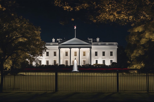 写真 ホワイトハウスは米国大統領の公邸および職場です