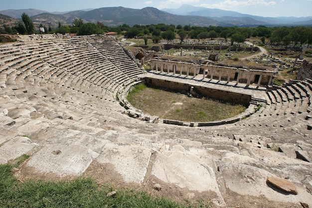 Aydin Turkiye의 Aphrodisias 고대 도시 극장
