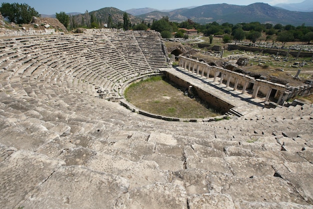 Theater of Aphrodisias Ancient City in Aydin Turkiye