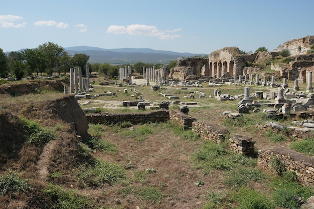 Aydin Turkiye의 Aphrodisias 고대 도시 극장