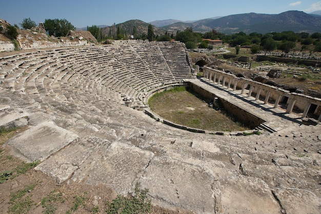 Aydin Turkiye의 Aphrodisias 고대 도시 극장