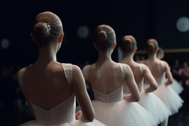 Foto ballerine di teatro genera ai