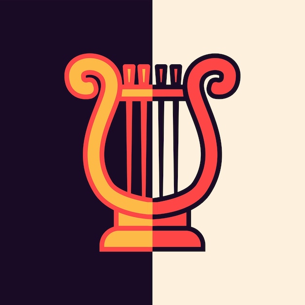 theater harp music flat symbol