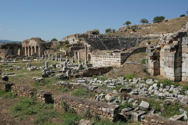 Theater van de oude stad Aphrodisias in Aydin Turkiye