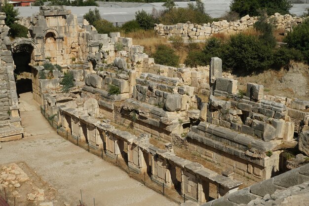 Theater van de oude stad Myra in Demre Antalya Turkiye