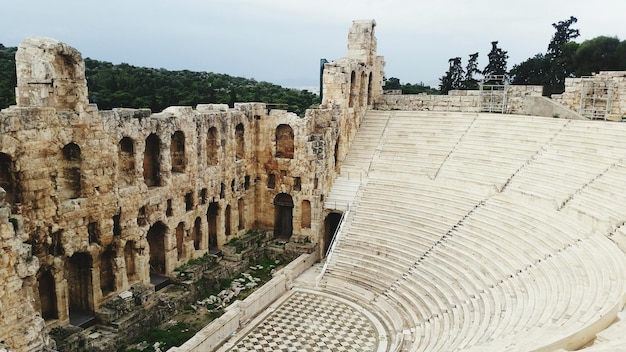 Theater van Herodes Atticus tegen de hemel